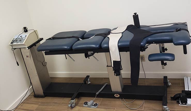 spinal decompression table at Clear Acupuncture and Chiropractic in Oklahoma City