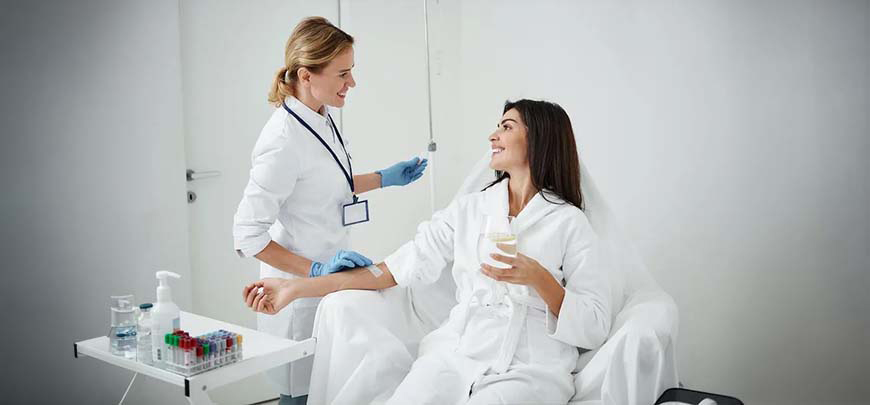 patient receiving iv therapy in Oklahoma City