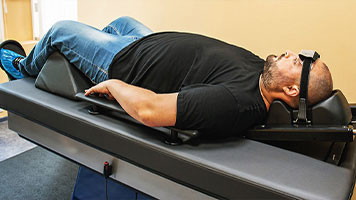 patient getting spinal decompression in Oklahoma City OK