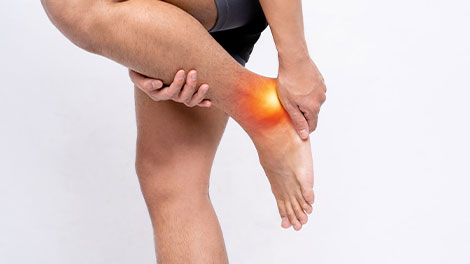 patient requiring ankle pain treatment in Oklahoma City