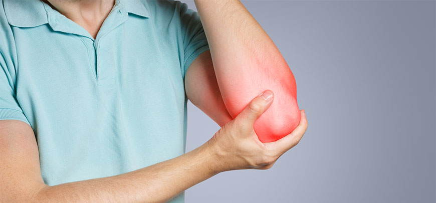 patient needing golfers elbow treatment in Oklahoma City