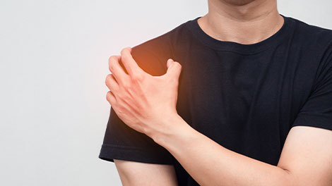 patient requiring shoulder tendinopathy treatment in Oklahoma City