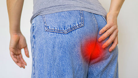 patient requiring tailbone pain treatment in Oklahoma City