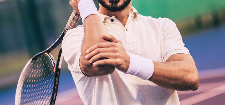 patient needing tennis elbow treatment in Oklahoma City